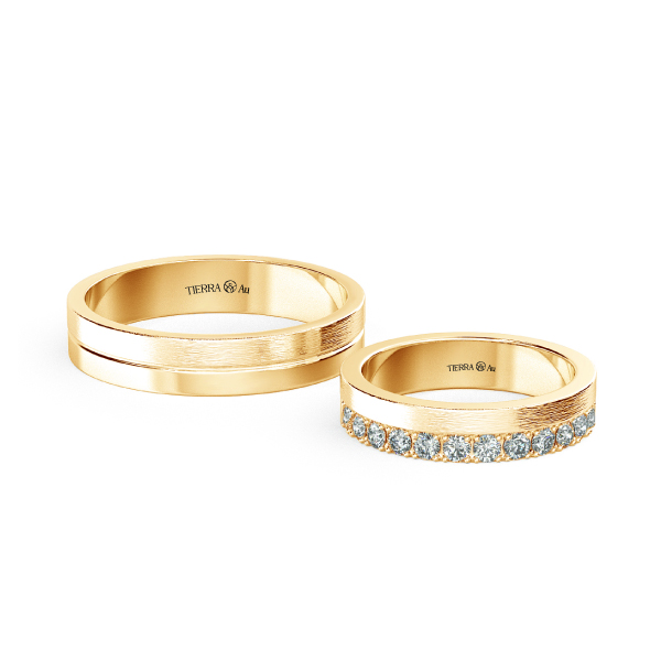 Modern Wedding Band Set NCC2027 1